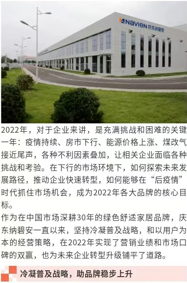 逆势增长，庆东纳碧安将以全新业态迎接2023_燃气热水器和壁挂炉